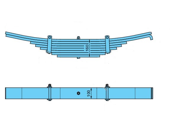 Рессора BPW (05.082.06.03.0) / SCHOMAECKER (88073300) @6349