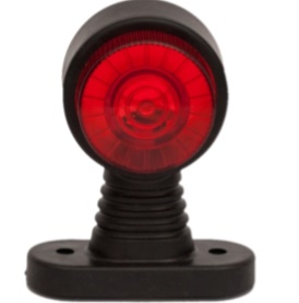 Фонарь габаритов (ОГ-32 LED) НОВЫЙ обр. св. диодн. плоск. рассеив. красно-белый