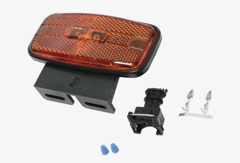 Фонарь габаритов (ГФ-1.25К) оранж.светод.с кроншт.L=50