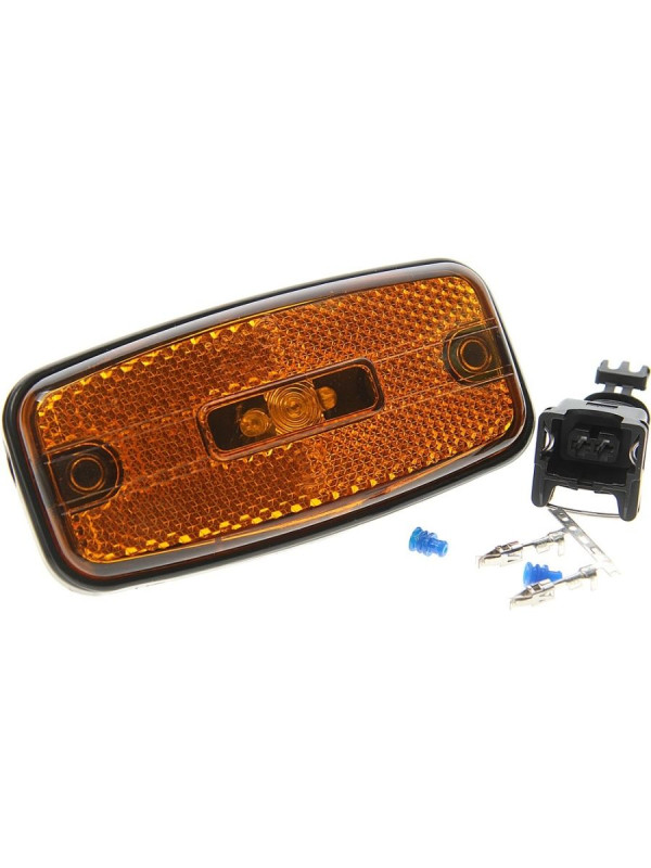 Фонарь габаритов (ГФ-1.25) оранж.светод.без кроншт.L=50