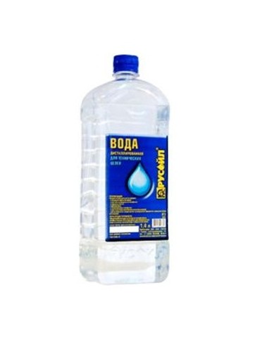 Вода дистиллированная Русойл 1,4 л (кор. 9 шт)