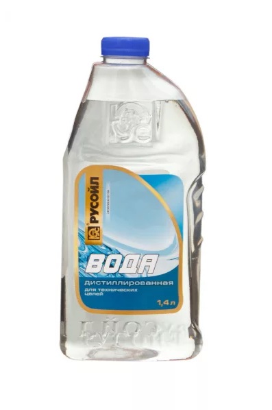 Вода дистиллированная Русойл 4 л (кор. 4 шт)