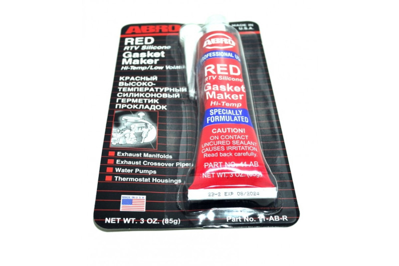 Герметик/прок. ABRO красный 85 г /кор.12 шт/