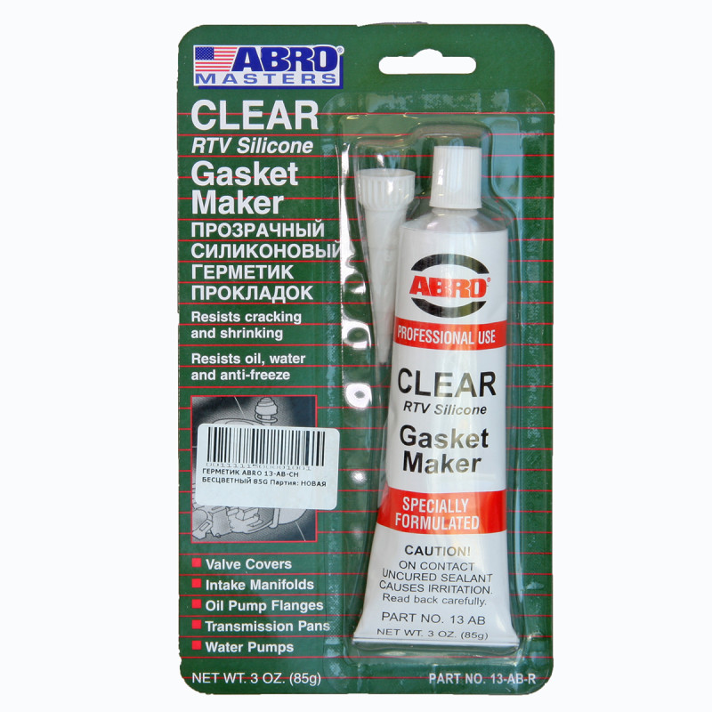 Герметик/прок. ABRO прозрачный 85 г /кор.12 шт/