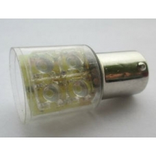 Автомобильная светодиодная лампа А24-21W (BA15S) 8СД белый (колба) в рога