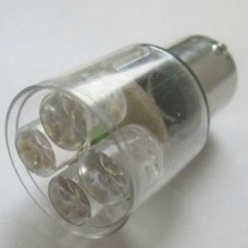 Автомобильная светодиодная лампа А24-21W(BA15S) 4СД белый конус (колба) арт.0052