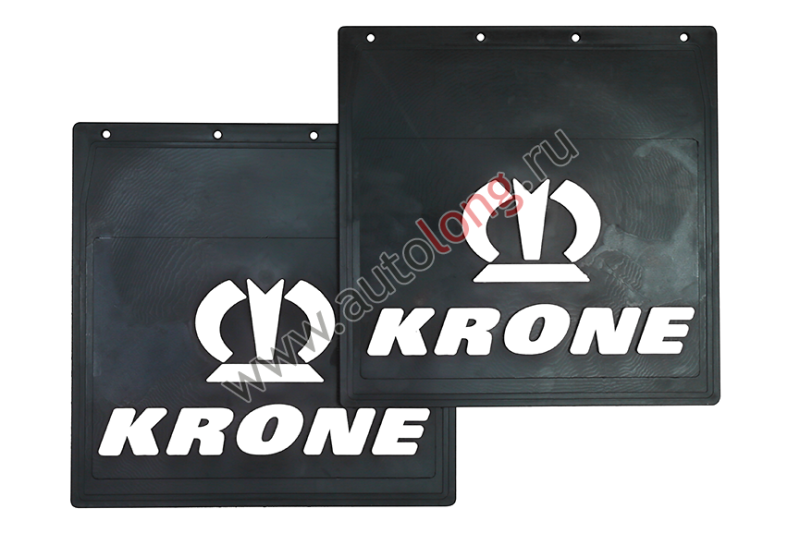 Брызговик 400*400 LUX черный KRONE+корона белая надпись
