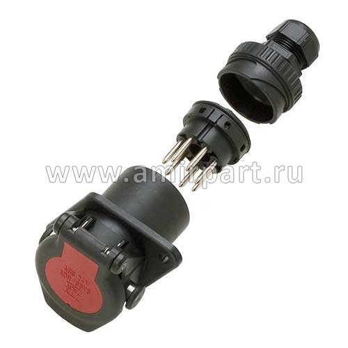 Розетка 4460084042 Wabco. 24V / 7 контактов EBS / Sampa 095.157 @10111