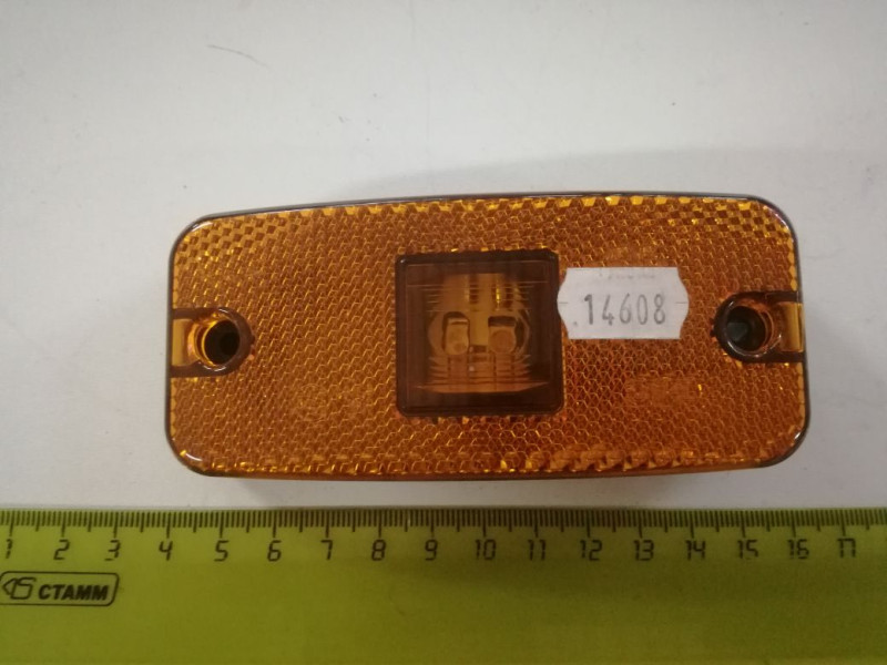 Фонарь габаритный маркерный желтый 12/24В (010.3731)