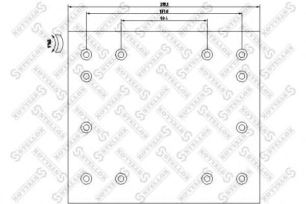 Накладки тормозные ROR 19369/19370-19,00-AN / STELLOX 85-00993-SX @12241