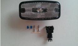 Фонарь габаритный LED ГФ 1-15 белый с кроншт.L=50