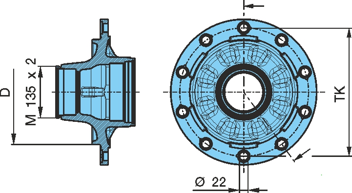 Ступица BPW о.н. 03.272.48.78.0 без подшипников