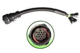 Разъем фонаря тип AMP(обратка) с проводом прямой 7контактов Жгут 2-01 АТ 680080