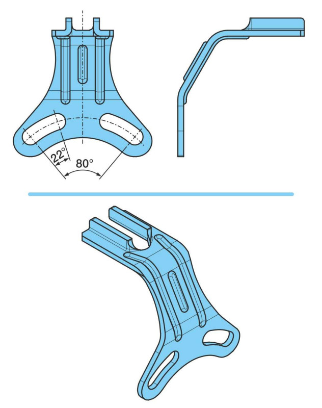 Кронштейн рычага трещётки 03.165.25.19.0