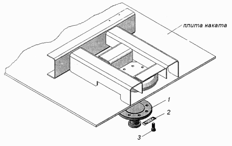 Плита опорная со шкворнем 84х102 96741