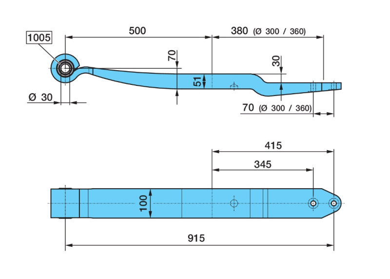 Рессора BPW (05.082.13.67.0) / DIKMEN (PS1500.46.00)
