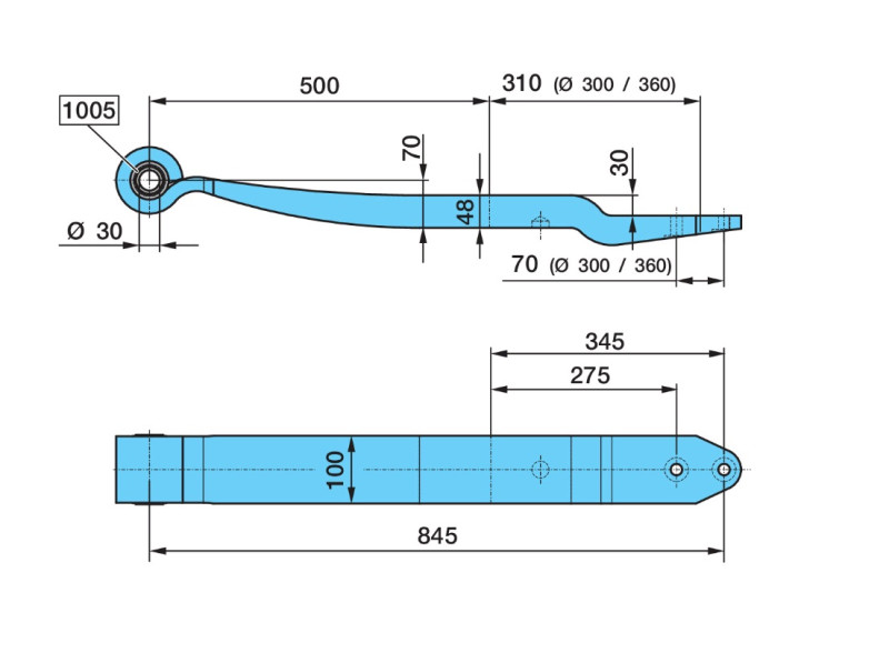 Рессора BPW (05.082.13.51.0) / DIKMEN (PS1500.13.00)