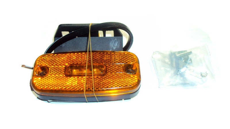 Фонарь габаритный LED с кронштейном(желтый) 1651L