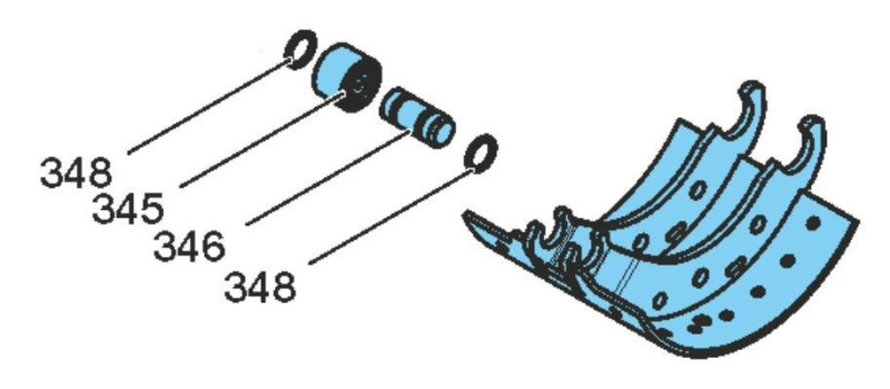 Колодка тормозная 300x200 BPW (05.091.14.80.0) (с 1995г с роликом) / WINNARD (BSBC80WR)