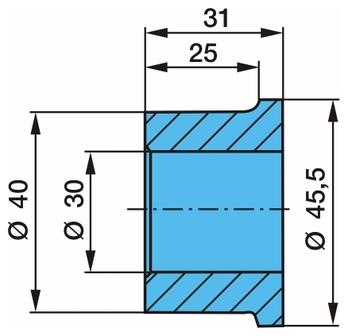 Втулка подъемного моста 1стор 03.113.01.29.0 метал