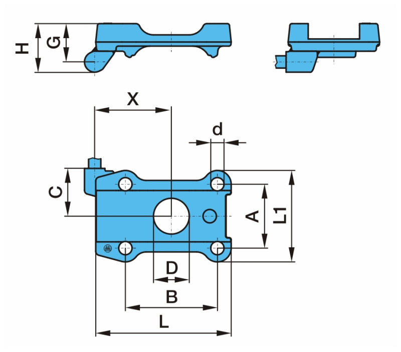 Пластина опорная амортизатора (левый) F150 OR2 B25 (05.032.11.41.0)