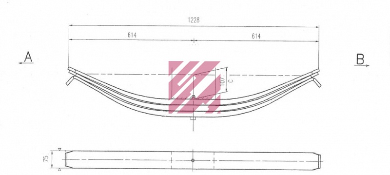 Рессора ROR (21204921) / MARSHALL (M1042200)