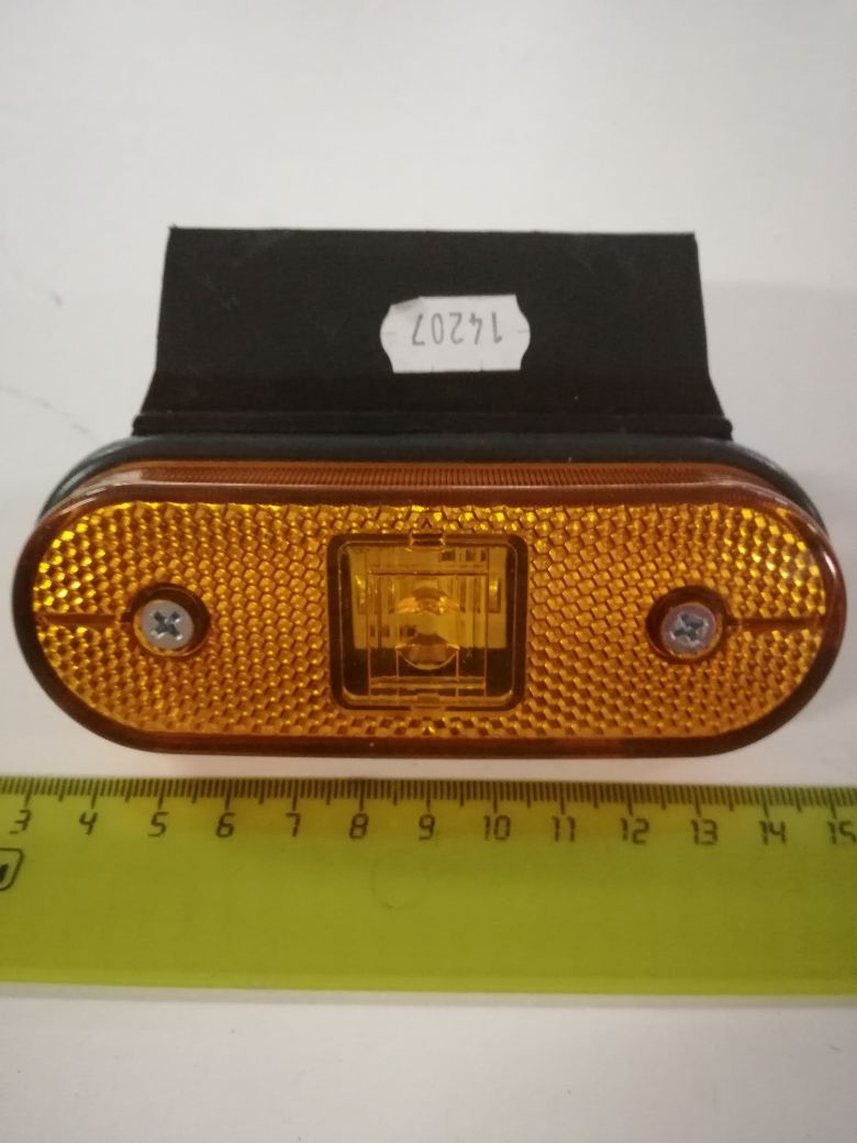 Фонарь габаритный 150.3731-00-1 маркерный желтый 12/24В светодиодный с кроншт.