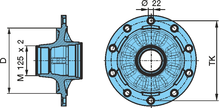 Ступица BPW HZF ECO 8010