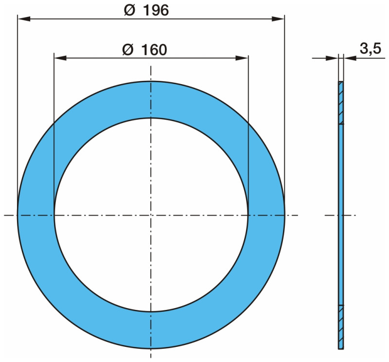 Кольцо 03.310.88.03.0 160 / 196 x 3,5
