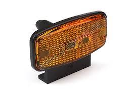 Фонарь габаритов (ГФ-1.25К) оранж.светод.с кроншт.L=50 (Разъем овальный)