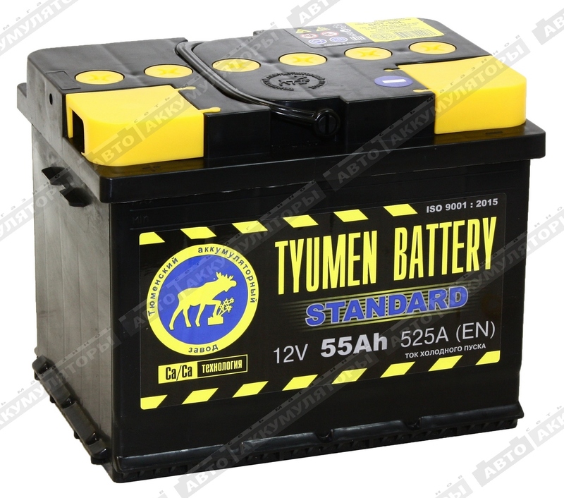 Аккумулятор 6ст 55 L п.п. STANDARD (242мм*175мм*190мм)