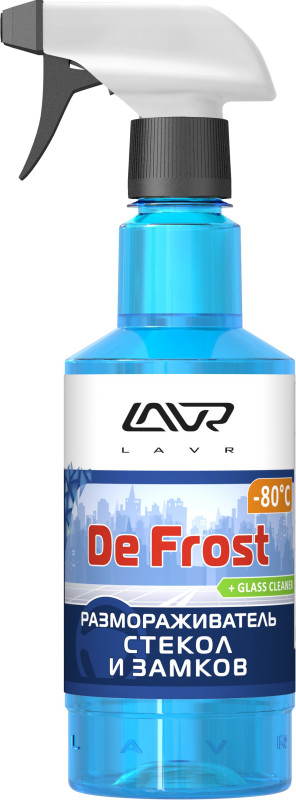 Размораживатель стекол и замков Universal Defroster LAVR триггер 500мл