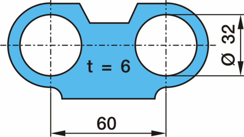 Серьга тормозной колодки BPW