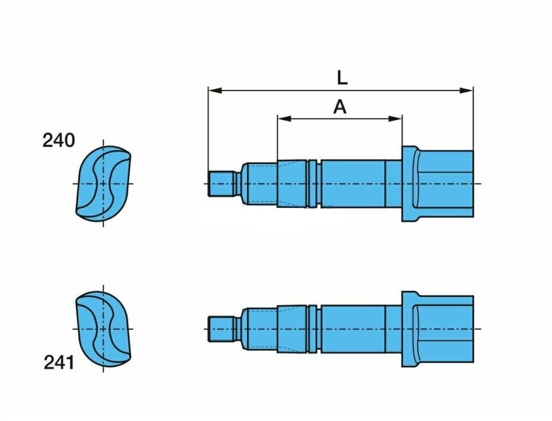 Вал тормозной правый (Z); (L=237 [116] мм; Ø38 мм; шлицы-10); SN 3015/3020