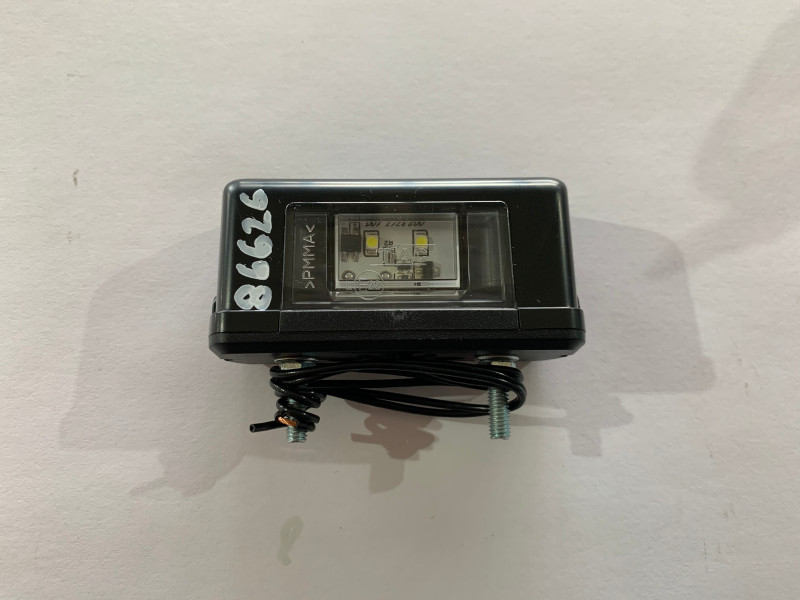 Фонарь освещ. номерного знака, цвет черный , 2 диода, 12/24V, герметичный арт.002.3717