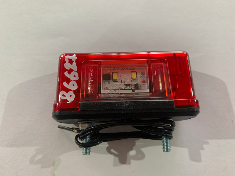 Фонарь освещ. номерного знака, цвет красный , 4 диода, 12/24V, герметичный арт.002.3717-01