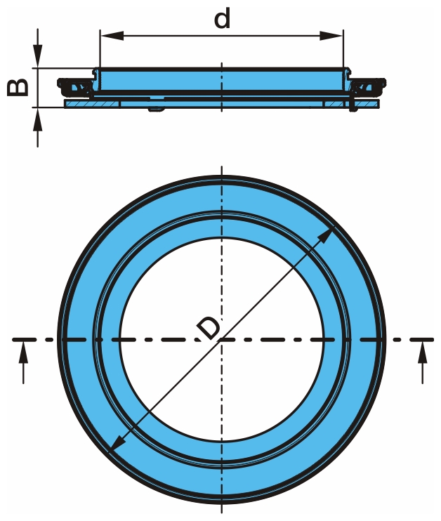 Сальник 125х143х13/11 NH NR9t BPW (02.5664.26.57) / DIESEL TECHNIC (10.10472) @5037