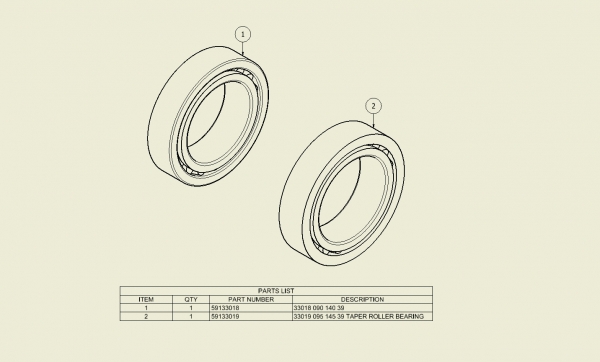 Комплект подшипников 9RC1T ADR
