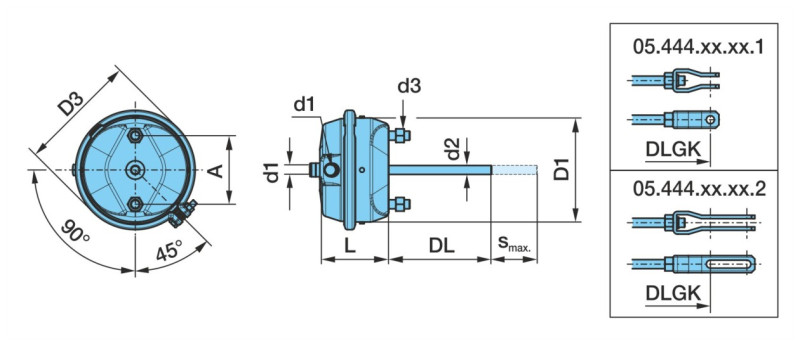 Камера тормозная (TT25.30.004) TRUCKTECHNIC