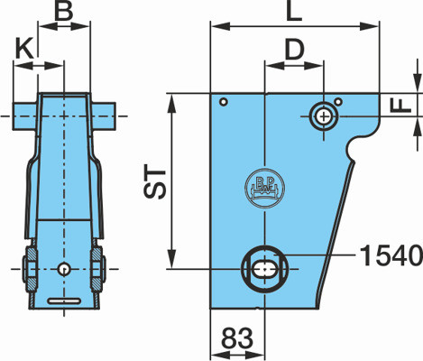 Кронштейн регулируемый (втулка с продольным отверстием)