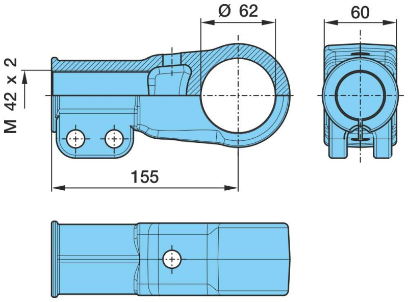 Наконечник тяги регулируемой , BPW 03.353.68.02.0 правая резьба, сайл..36