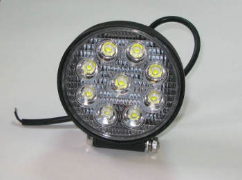 9 LED 27W 1775Lm 10-60V (круглая) Фара светодиодная рассея. рабоч. свет все ТС