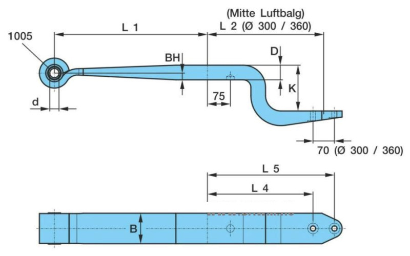 Рессора BPW (05.082.13.19.0) /Springer 1005101BW-13.19.0 @7490