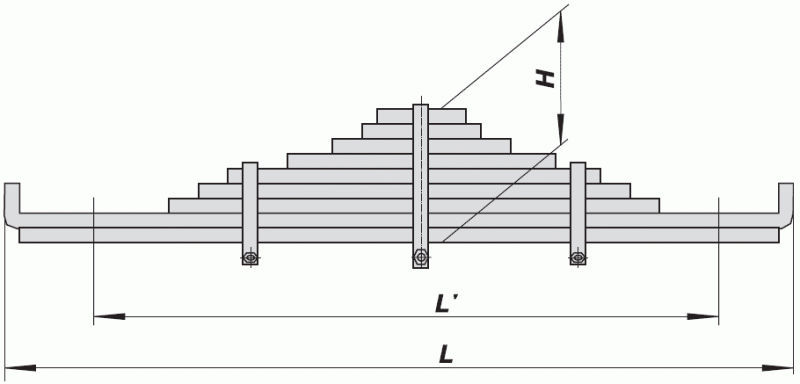 Рессора 9 листов задняя НЕФАЗ (96742-2912012-20)