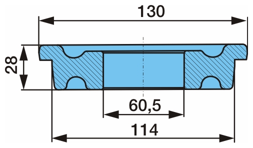Втулка вварная кронштейна балансира BPW 03.113.06.11.0