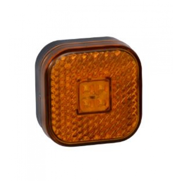 Фонарь маркерный желтый светодиодный 110.3731-00 квадратный