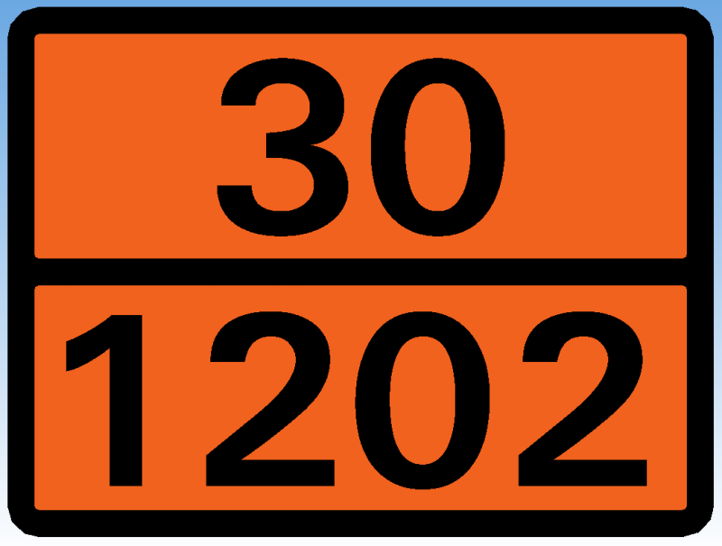 Табличка "Опасный груз" 30-1202 (дизель) 300*400ммФР металл