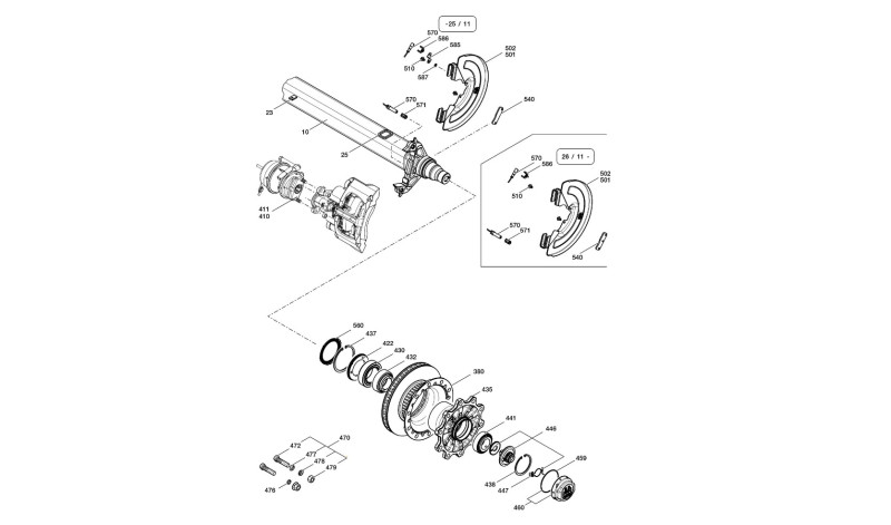 Ось BPW прицепа SHBF 9010 ECO Plus 2