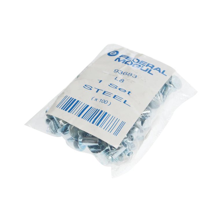 Заклепки 8*15 полутрубчатые стальные (упаковка 100шт) Beral 93251