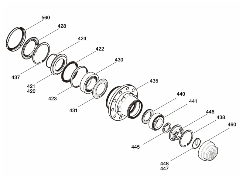 Ступица BPW ECO-MAXX К10010 09.801.06.56.0